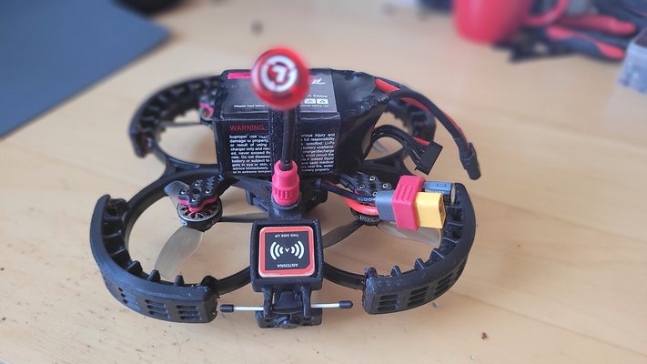 geprc cinebot 30 - gps antena holder fpv drone cinewhoop stl 3d gep-ct30 3d print model - Mito3D