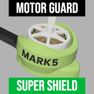geprc mark5 motor guard super shield mark 5 hd mark5 mark geprc paramotor motor guard shield 5 landing pads hd cd  3d print model - Mito3D