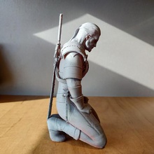 geralt de la méditation jeu gratuit azorean3d statue projet cd-rouge witcher 3d print model - Mito3D