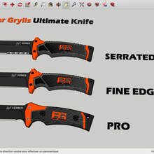 gerber bear grylls survival ultimate knife art survie surviva 3d print model - Mito3D