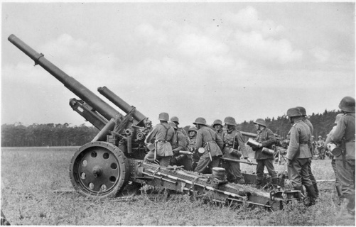 german artillery pack flames war lefh18 sfh18 ww2 vehicles 3d print model - Mito3D