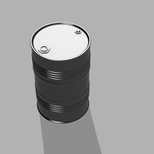 alemán tambor 200l lata barril modelado modelador 3d print model - Mito3D