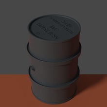 german fuel drum 3d print model - Mito3D