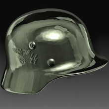 alemão capacete ww2 gadget Alto poli printable model arte 3d print model - Mito3D