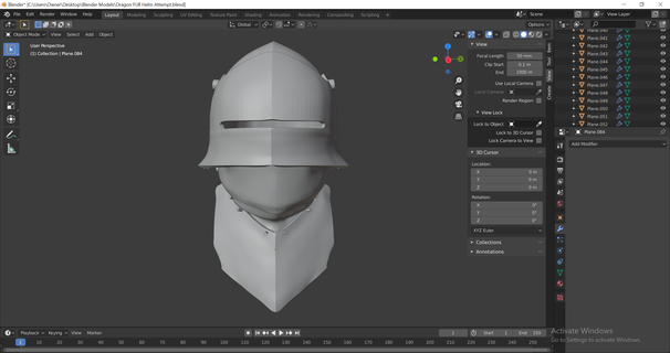 german sallet helmet bevor gorget medieval armor armour 3d print model - Mito3D