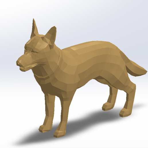 Tedesco Pastore 3D print model - Mito3D