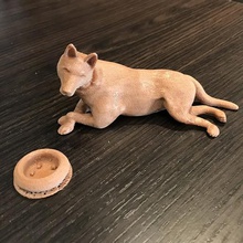 pastor alemão jogo animais madeira de filamento cão modelo 3d print model - Mito3D