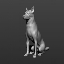 german shepherd dog 3d print model - Mito3D