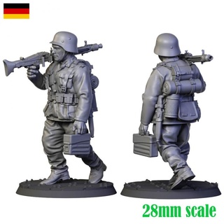 Deutsche Soldat ww2 Nazi Armee Kunstspielzeug 28mm 3dmodel Tischplatte Miniatur Skulptur 3d print model - Mito3D