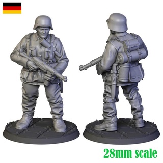 german soldier ww2 nazi army arttoy 28mm 3dmodel man tabletop miniature sculpture 3d print model - Mito3D