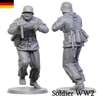 Deutsche Soldat ww2 Nazi Armee Kunstspielzeug Panzer 3dmodel Tischplatte Miniatur Skulptur 1 35 52mm 3d print model - Mito3D