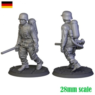 german soldier ww2 09 nazi army arttoy 28mm 3dmodel man tabletop miniature sculpture 3d print model - Mito3D