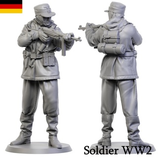 german soldier ww2 4 nazi army arttoy tank 3dmodel man tabletop miniature sculpture 3d print model - Mito3D