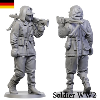german soldier ww2 7 nazi army arttoy tank 3dmodel man tabletop miniature sculpture 3d print model - Mito3D