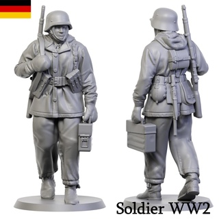 allemand soldat ww2 8 nazi armée jouet d'art réservoir 3dmodel homme table miniature sculpture 3d print model - Mito3D