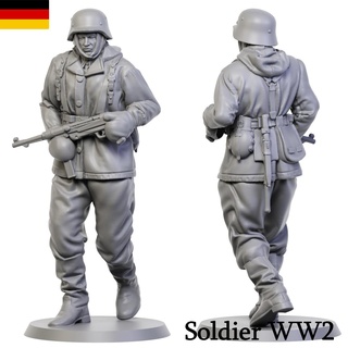 alemão soldado ww2 9 nazista exército brinquedo arte tanque 3dmodel homem tampo mesa miniatura escultura 1 35 52mm 3d print model - Mito3D