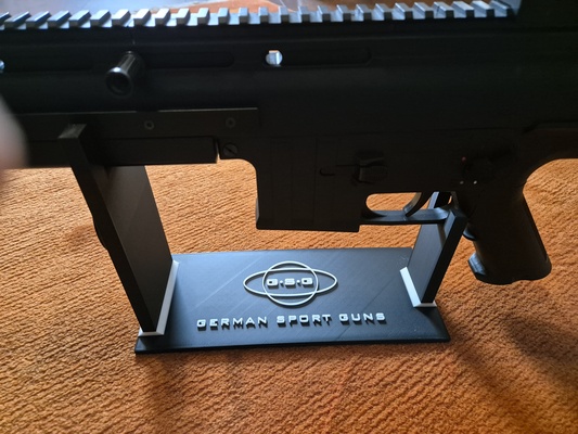 german sport guns gsg 15 stand stood 3d print model - Mito3D