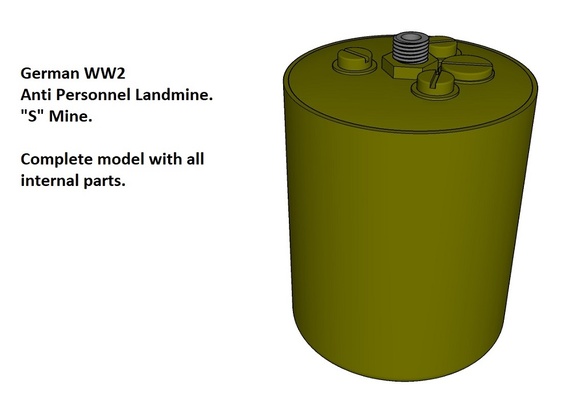 allemand ww2 l'histoire anti personnel 3d print model - Mito3D