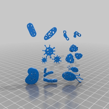 Keime verschiedene Biologie 3d print model - Mito3D