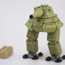 gerzer ii tankoped Spiel - Spielzeug Roboter miniaturen tanks mecha 3d print model - Mito3D