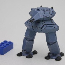 gerzer iii tankoped Spiel - Spielzeug Roboter miniaturen tanks mecha 3d print model - Mito3D