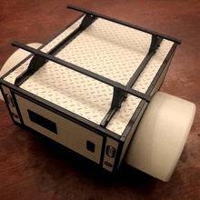 gh scaler trailer - overland utility box top racking game r c vehicles rc crawler ghst 3d print model - Mito3D