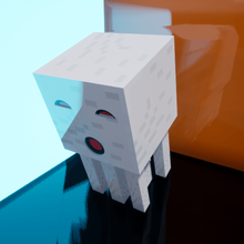 ghast game minecraft 3d monster monsters gloss realistic unrealengine4 3d print model - Mito3D