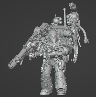 gherith arendi commander black guards 41k 30k spacemarines space marines heresy raven guard character praetor shadow wardens 3d print model - Mito3D