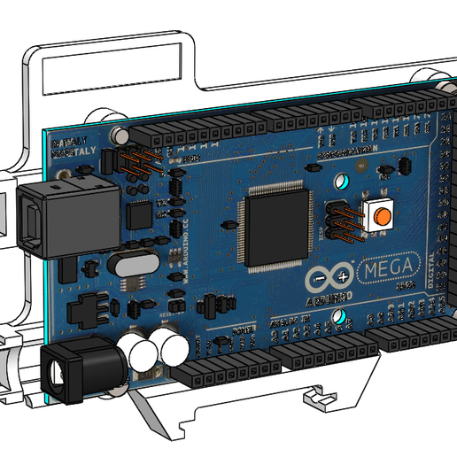 ghltec arduino mega eletrônico modular caso bainha ppcr 101n ferramenta eletrônicos plc industrial controlador gabinete CPU 3D print model - Mito3D