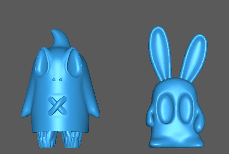 hayalet tavşan cadılar bayramı Şirin komik vinil 3d print model - Mito3D