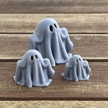 fantôme art Halloween décoration soutenir miniature créatures 3d print model - Mito3D