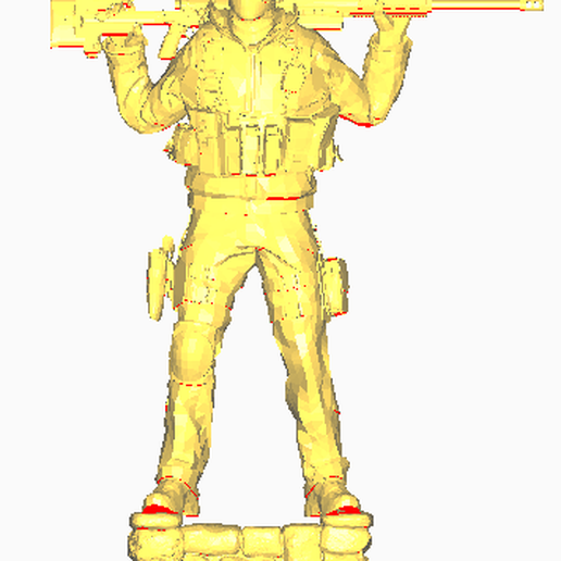 fantasma mw zona guerra gioco giocattolo eroe chiamata dovere soldato esercito stazione xbox modello pistola arma mascherato Basso poli migliore arte carattere 3D print model - Mito3D