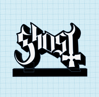 ghost bc logo display maniacmancave3d 3d print model - Mito3D