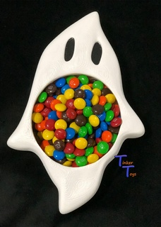 ghost bowl holiday holloween candy toy decoration 3d print model - Mito3D
