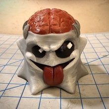 fantôme cerveau art jouet Halloween Frankenstein impression huer effrayant idiot 3d print model - Mito3D