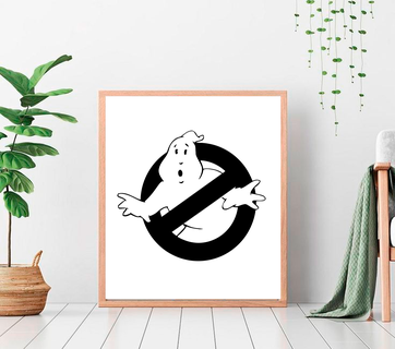 ghost busters svg stl silhouette stickers box t-shirt decoration gift 3d print model - Mito3D