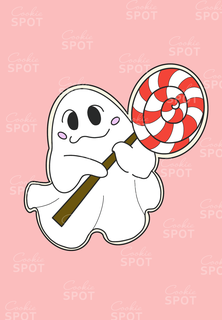 ghost candy halloween cookie cutter ghost halloween candy cookie cutter  3d print model - Mito3D