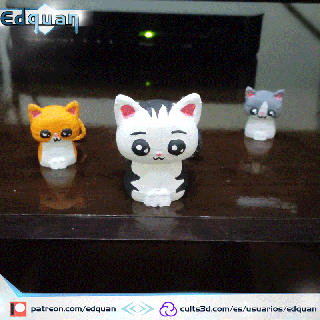 ghost cat cute toy halloween monster nice brackets creepy ornament decoration horror creature public holiday spirit 3d print model - Mito3D