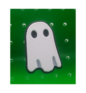 ghost charm pin earring spooky halloween 3d print model - Mito3D