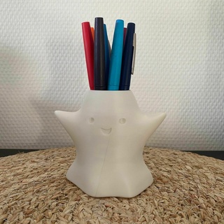 ghost cup pot decoration home halloween celebration holiday party pen pencil plant 3d print model - Mito3D