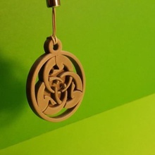ghost dog-Medaille verschiedene Juwelen keychain Gefolgsmann key ring 3d print model - Mito3D
