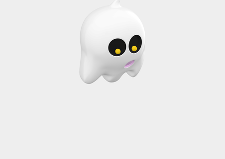 fantasma emoji modello 3d 3d print model - Mito3D