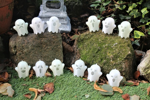 fantasma emoji decorazioni fdm arte giocattolo spaventoso Halloween emotivo prusa decorazione Basso poli divertente viso halloweenxcults rampicante 3d print model - Mito3D