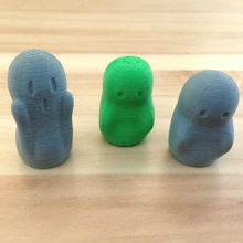 ghost finger puppet game ghosts halloween decoration scary poly puppets toy toys 3d print model - Mito3D