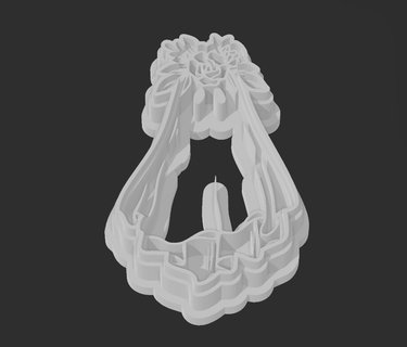 ghost flowers head 3d print model - Mito3D