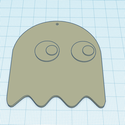 hayalet av köpeği Pacman Aritos çemberler 3D print model - Mito3D