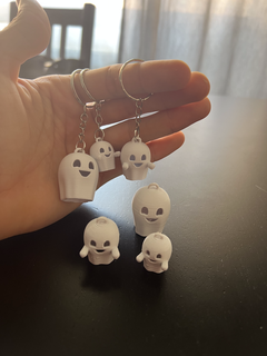 ghost keychain ghosts halloween scare boo Ghost 3d print model - Mito3D