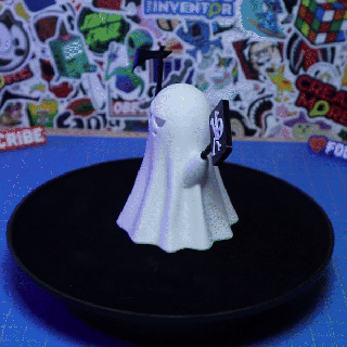 fantasma lampada sballato occhi Halloween decorazione arredamento migliore venditore gratuito 3d print model - Mito3D