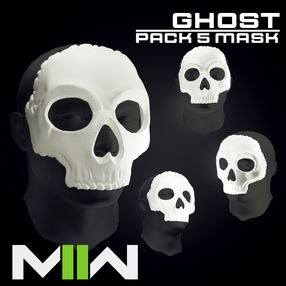 fantasma maschera codmw2 simon riley moda merluzzo mw2 chiamata dovere moderno guerra stl 3d Stampa file codmw 3D print model - Mito3D