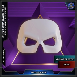 fantasma máscara rojo equipo 141 llamada deber moderno guerra ii cosplay casco 3d print model - Mito3D
